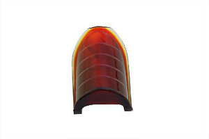 BEEHIVE REAR TAIL LIGHT LENS RED